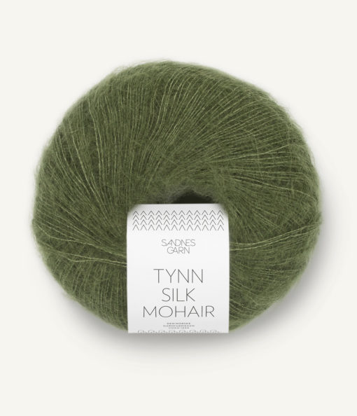 Sandnes Tynn Silk Mohair 9062 Olivengrønn