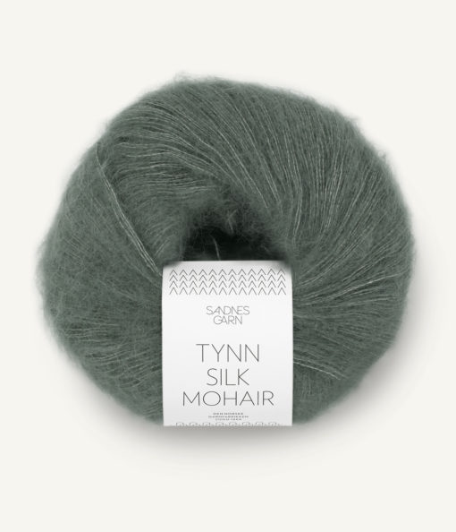 Sandnes Tynn Silk Mohair 9071 Støvet Olivengrønn UTGÅTT