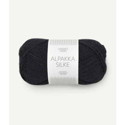 Sandnes Alpakka Silke 1099 Sort