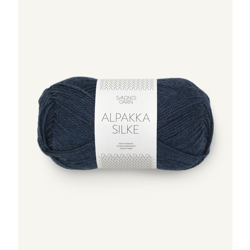 Sandnes Alpakka Silke 6081 Mørk Gråblå