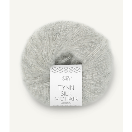 Sandnes Tynn Silk Mohair 1022 Lys Grå Melert