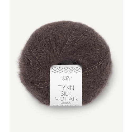 Sandnes Tynn Silk Mohair 3880 Mørk Sjokolade