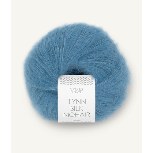 Sandnes Tynn Silk Mohair 6042 Mørk Himmelblå
