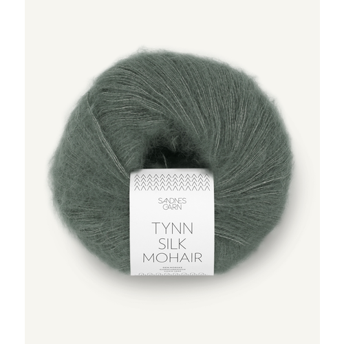 Sandnes Tynn Silk Mohair 9071 Støvet Olivengrønn UTGÅTT