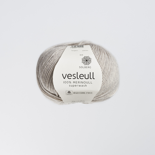 Solberg Vesleull 1012 Lys grå melert