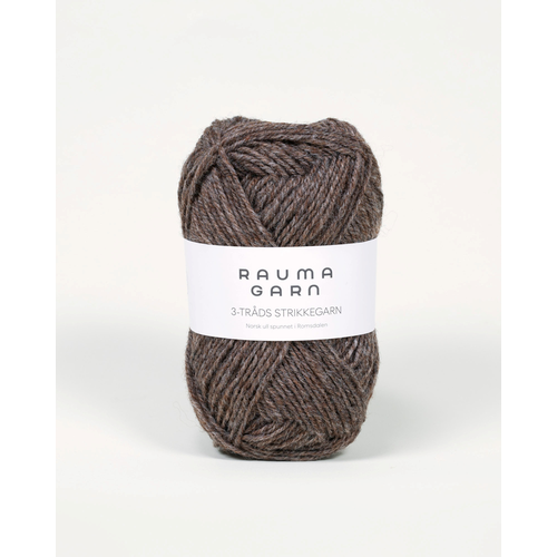 Rauma 3-Tr. Strikkegarn 111 Brun Melert