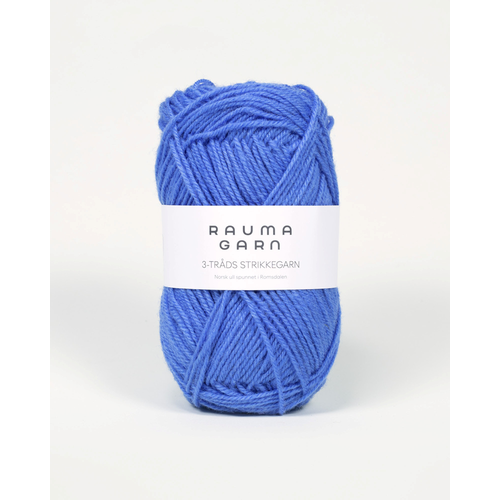 Rauma 3-Tr. Strikkegarn 151 Jeans Blå