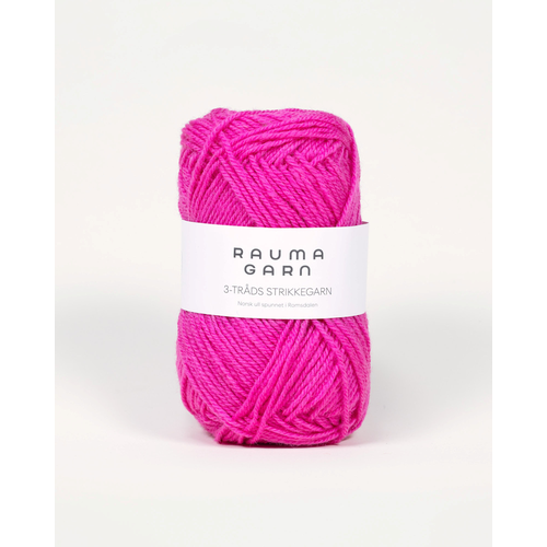Rauma 3-Tr. Strikkegarn 171 Rosa