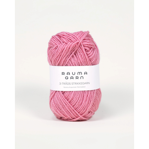 Rauma 3-Tr. Strikkegarn 571 Gammelrosa