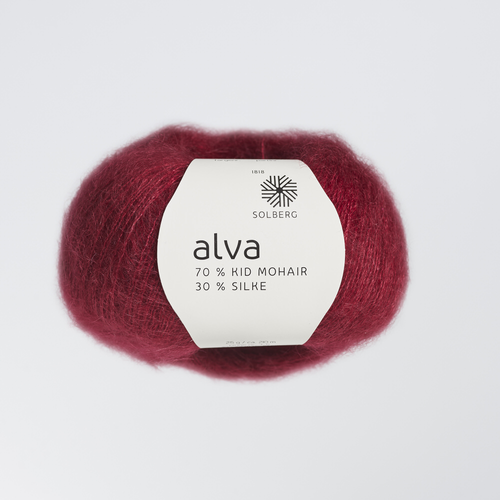 Solberg Alva 4153 Vinrød (mørk rød)