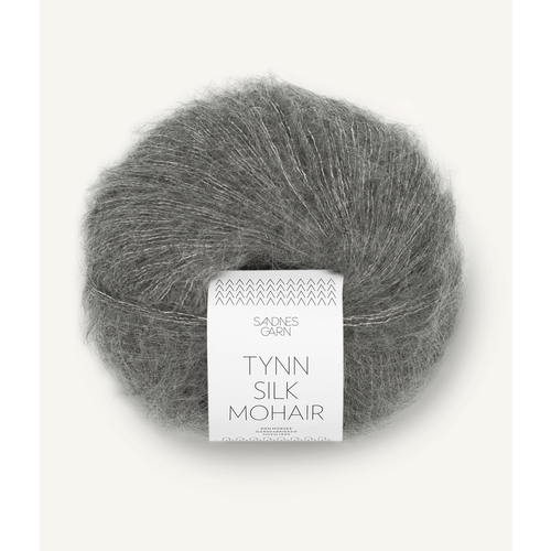 Sandnes Tynn Silk Mohair 1053 Mørk gråmelert