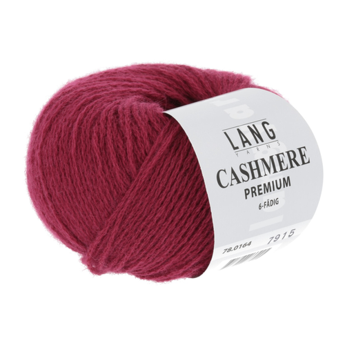 Lang - Cashmere premium - 0164 Bringebærrød