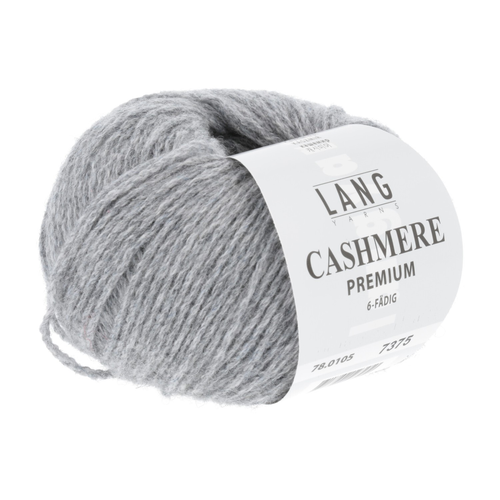 Lang - Cashmere premium - 0105 Grå melert