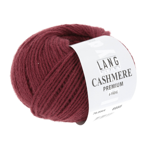Lang - Cashmere premium - 0064 Vinrød