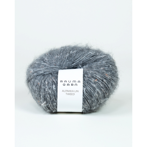 Rauma Alpakka Lin Tweed 21266 Mørk grå