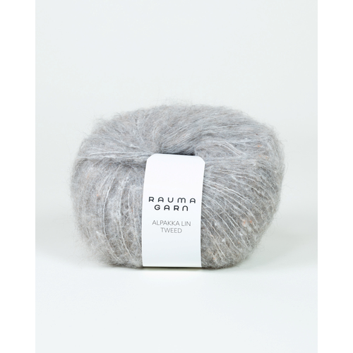 Rauma Alpakka Lin Tweed 16066 Varm grå