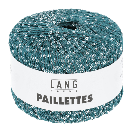 Lang - Paillettes - 0088 Turkisgrønn