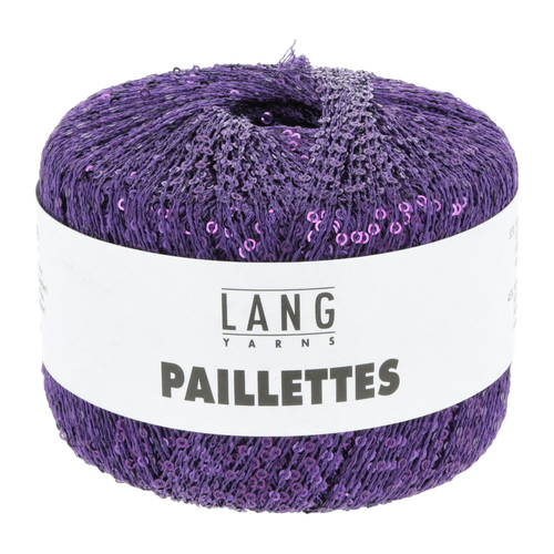 Lang - Paillettes - 0047 Mørk lilla