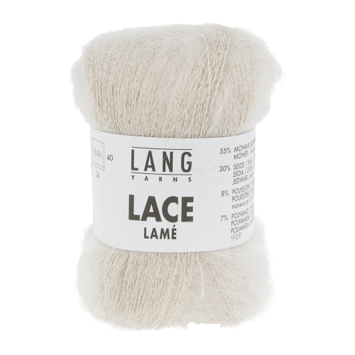 Lang - Lace Lamé - 0001 Krem med gull