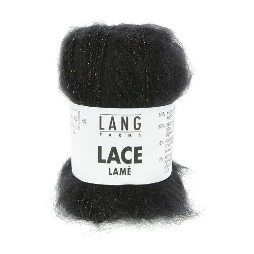 Lang - Lace Lamé - 0004 Svart med gull