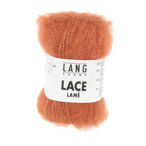 Lang - Lace Lamé - 0059 Rødorange