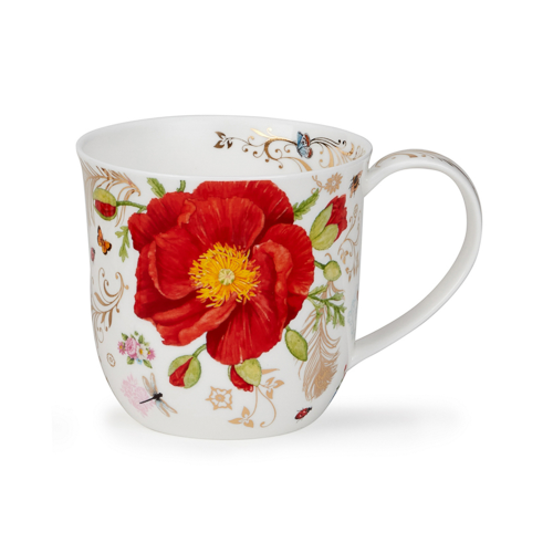 Cumbrae Vintage rouge - Papaver - med gulldekor