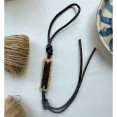 PetiteKnit - Veskepynt til Juno bag - Bag charm - Skinnsnor - Veskeanheng