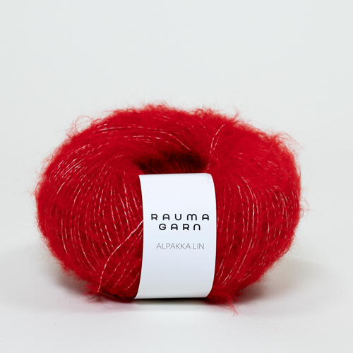 Rauma Alpakka Lin 1365 Rød