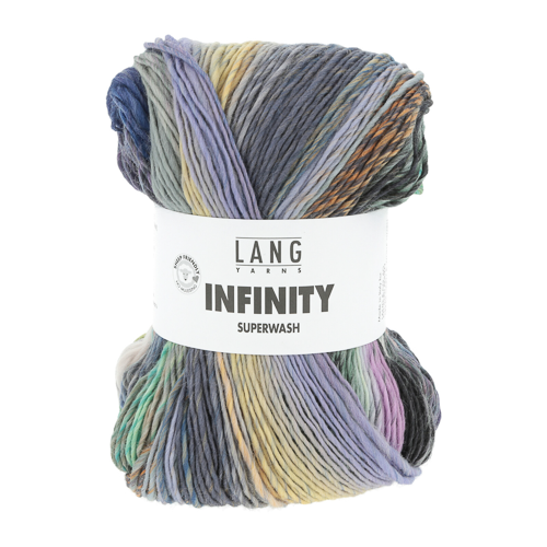 Lang - Infinity - 0004 Multi mix - mye blått, petrol og litt orange