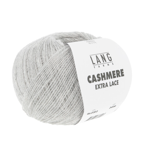 Lang - Cashmere Extra Lace - 0203 Lys grå melert