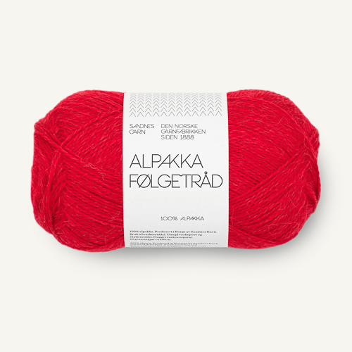 Sandnes Alpakka Følgetråd 4219 Rød