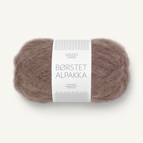 Sandnes Børstet Alpakka 3161 Eikenøtt