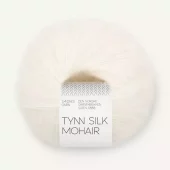 Sandnes Tynn Silk Mohair 1001 Optisk hvit