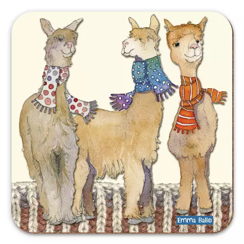 Emma Ball - Coaster - glassbrikke - Other woolies Three Alpacas