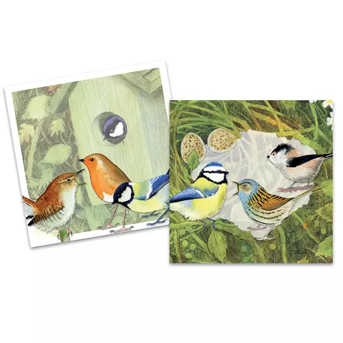 Emma Ball - pakke med 10 små kort - British birds