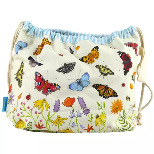Emma Ball - Prosjektpose - Drawstring bag - Butterflies