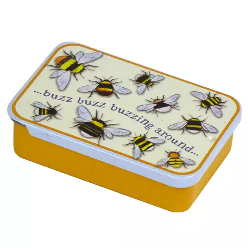 Emma Ball - Tom metallboks med skyvelokk -  Bees