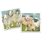 Emma Ball - pakke med 10 små kort - Felted sheep