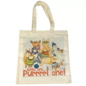 Emma Ball - Canvas - stort nett - Katter som strikker - Knit one, purrrrl one!