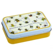 Emma Ball - Litt større, men fortsatt liten metallboks, hengslet lokk - Beautiful bees