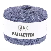 Lang - Paillettes - 0146 Mørk blålilla