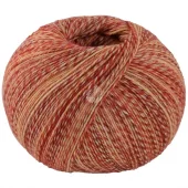 Lana Grossa Vintage socks 1012 Rødorange melert