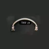 Metallbøyle til veske - 19 cm - clutch frame - buet veskelås