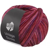 Lana Grossa Vintage socks 1058 Flerfarget rosalilla