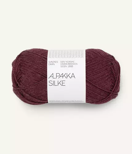 Sandnes Alpakka Silke 4372 Dyp Burgunder / Burgundy