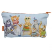 Emma Ball - Prosjektpose - Toalettmappe - zipped pouch - Kittens in mittens