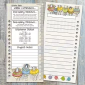Emma Ball - Colour chart cards - Mønsternotater og fargekart - Sheep in sweaters
