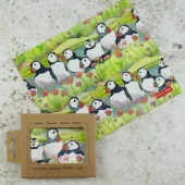 Emma Ball - Pusseklut til briller - Seathrift Puffins