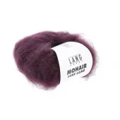 Lang - Mohair Luxe Lamé - 0180 Burgunderlilla med sølv
