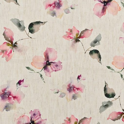 Balslöw viscose 65%/lin 35% 140cm blomstret